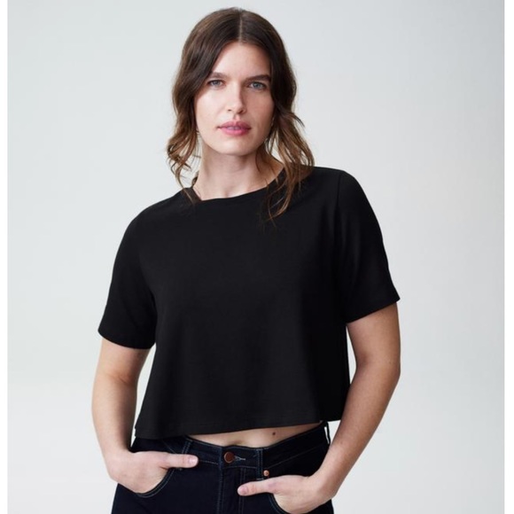 Universal Standard Tops - NWOT Universal Standard Short Tee/Black - US XS (10-12)